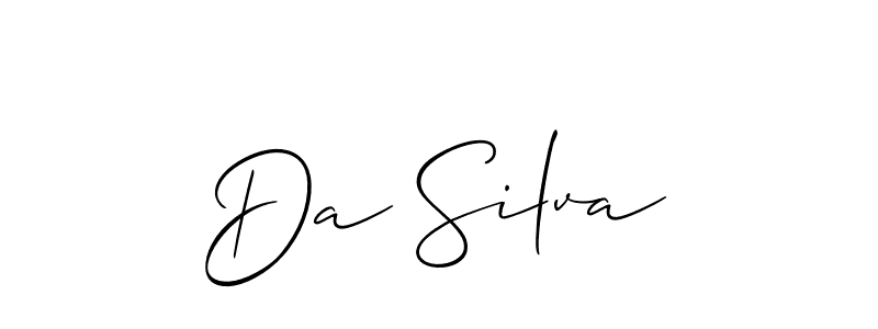 Allison_Script is a professional signature style that is perfect for those who want to add a touch of class to their signature. It is also a great choice for those who want to make their signature more unique. Get Da Silva name to fancy signature for free. Da Silva signature style 2 images and pictures png