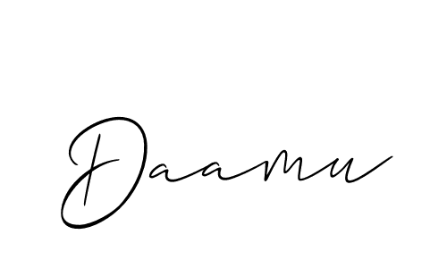 It looks lik you need a new signature style for name Daamu. Design unique handwritten (Allison_Script) signature with our free signature maker in just a few clicks. Daamu signature style 2 images and pictures png