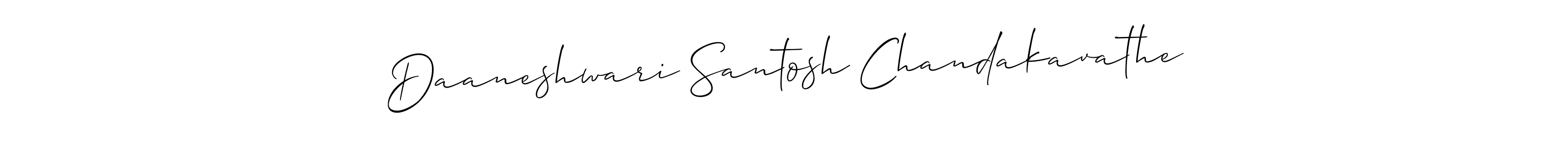 Use a signature maker to create a handwritten signature online. With this signature software, you can design (Allison_Script) your own signature for name Daaneshwari Santosh Chandakavathe. Daaneshwari Santosh Chandakavathe signature style 2 images and pictures png