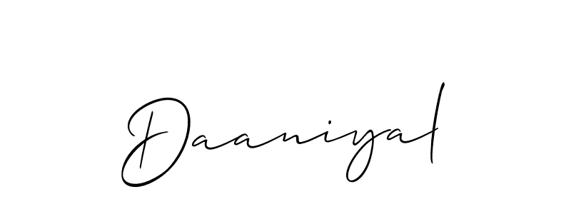The best way (Allison_Script) to make a short signature is to pick only two or three words in your name. The name Daaniyal include a total of six letters. For converting this name. Daaniyal signature style 2 images and pictures png
