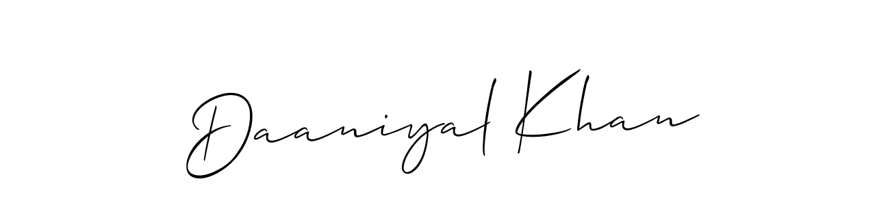 You can use this online signature creator to create a handwritten signature for the name Daaniyal Khan. This is the best online autograph maker. Daaniyal Khan signature style 2 images and pictures png