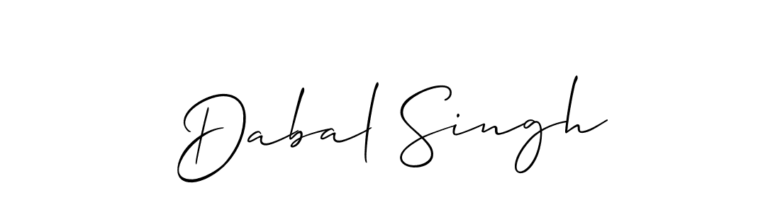 Create a beautiful signature design for name Dabal Singh. With this signature (Allison_Script) fonts, you can make a handwritten signature for free. Dabal Singh signature style 2 images and pictures png