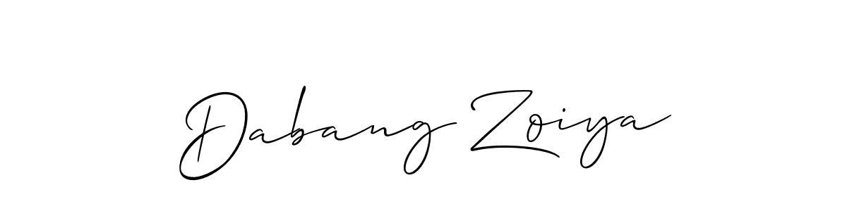 The best way (Allison_Script) to make a short signature is to pick only two or three words in your name. The name Dabang Zoiya include a total of six letters. For converting this name. Dabang Zoiya signature style 2 images and pictures png
