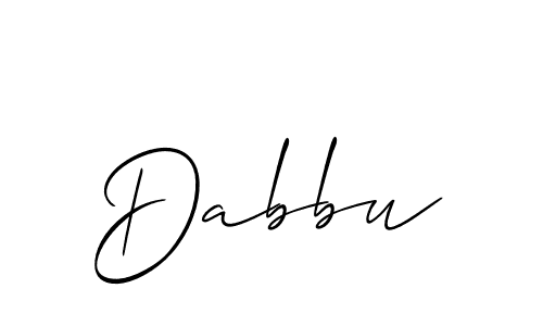 Make a beautiful signature design for name Dabbu. Use this online signature maker to create a handwritten signature for free. Dabbu signature style 2 images and pictures png