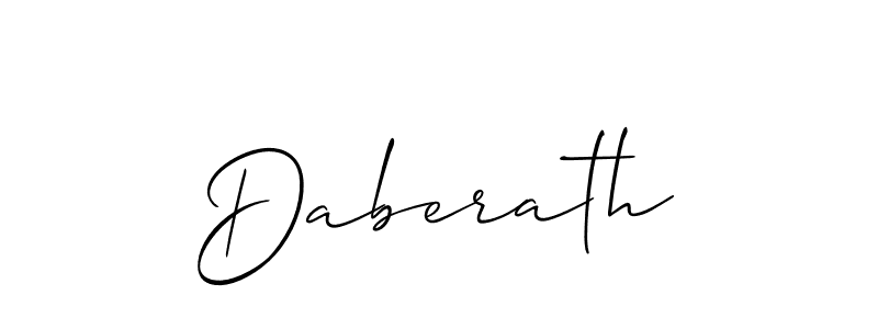 Also You can easily find your signature by using the search form. We will create Daberath name handwritten signature images for you free of cost using Allison_Script sign style. Daberath signature style 2 images and pictures png