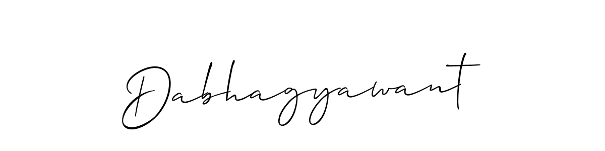 Allison_Script is a professional signature style that is perfect for those who want to add a touch of class to their signature. It is also a great choice for those who want to make their signature more unique. Get Dabhagyawant name to fancy signature for free. Dabhagyawant signature style 2 images and pictures png