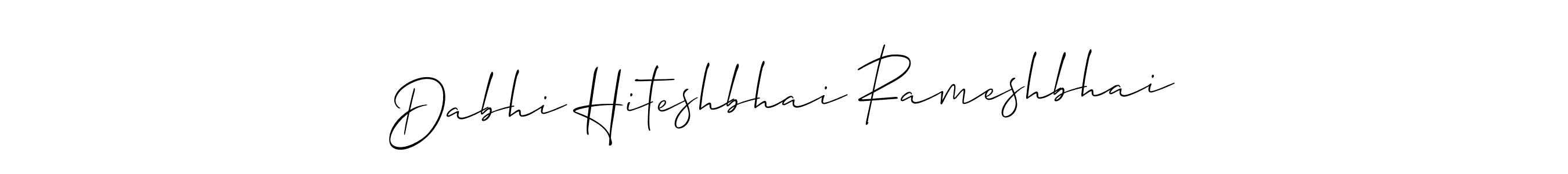 Allison_Script is a professional signature style that is perfect for those who want to add a touch of class to their signature. It is also a great choice for those who want to make their signature more unique. Get Dabhi Hiteshbhai Rameshbhai name to fancy signature for free. Dabhi Hiteshbhai Rameshbhai signature style 2 images and pictures png