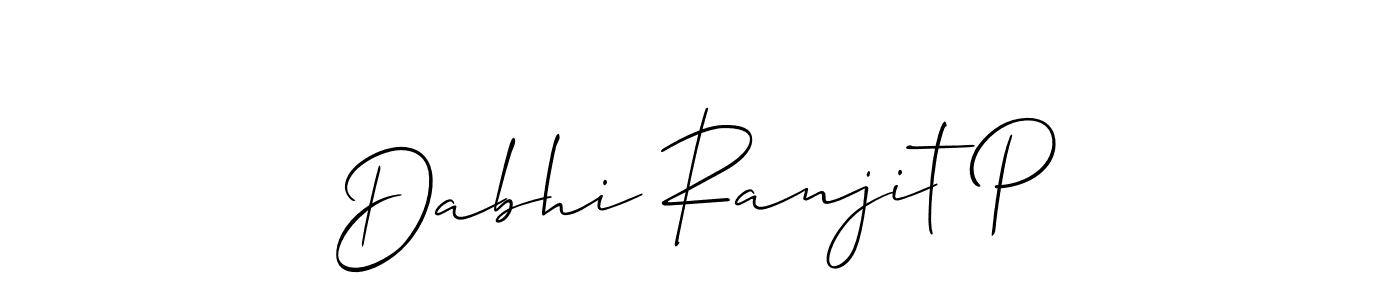 Once you've used our free online signature maker to create your best signature Allison_Script style, it's time to enjoy all of the benefits that Dabhi Ranjit P name signing documents. Dabhi Ranjit P signature style 2 images and pictures png