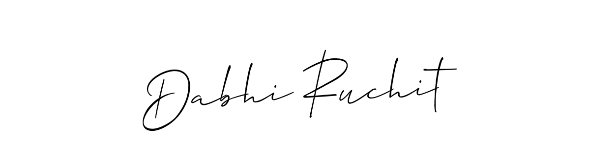 Best and Professional Signature Style for Dabhi Ruchit. Allison_Script Best Signature Style Collection. Dabhi Ruchit signature style 2 images and pictures png