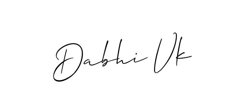 Make a short Dabhi Vk signature style. Manage your documents anywhere anytime using Allison_Script. Create and add eSignatures, submit forms, share and send files easily. Dabhi Vk signature style 2 images and pictures png