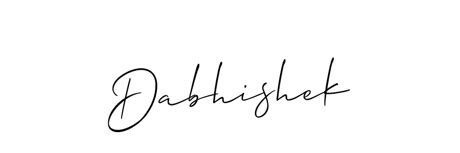 Make a short Dabhishek signature style. Manage your documents anywhere anytime using Allison_Script. Create and add eSignatures, submit forms, share and send files easily. Dabhishek signature style 2 images and pictures png