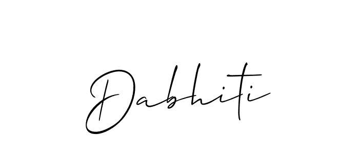 How to Draw Dabhiti signature style? Allison_Script is a latest design signature styles for name Dabhiti. Dabhiti signature style 2 images and pictures png