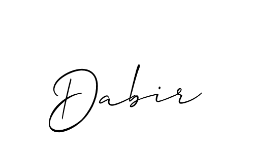 How to make Dabir name signature. Use Allison_Script style for creating short signs online. This is the latest handwritten sign. Dabir signature style 2 images and pictures png