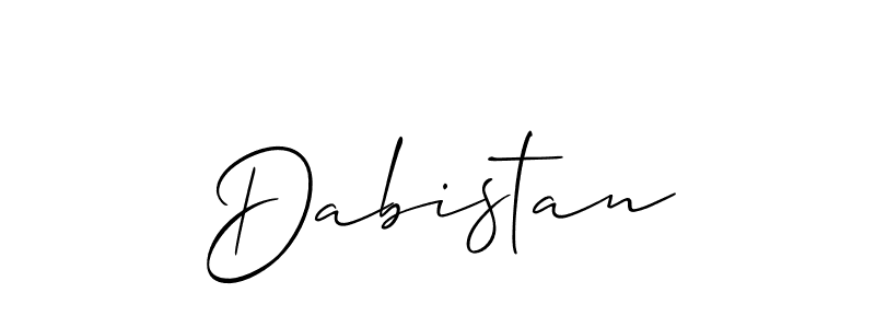 You should practise on your own different ways (Allison_Script) to write your name (Dabistan) in signature. don't let someone else do it for you. Dabistan signature style 2 images and pictures png