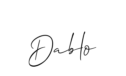 Design your own signature with our free online signature maker. With this signature software, you can create a handwritten (Allison_Script) signature for name Dablo. Dablo signature style 2 images and pictures png