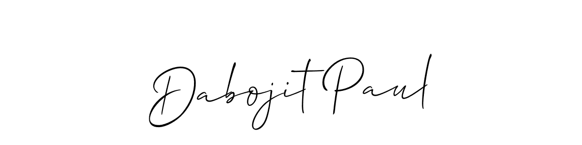 if you are searching for the best signature style for your name Dabojit Paul. so please give up your signature search. here we have designed multiple signature styles  using Allison_Script. Dabojit Paul signature style 2 images and pictures png