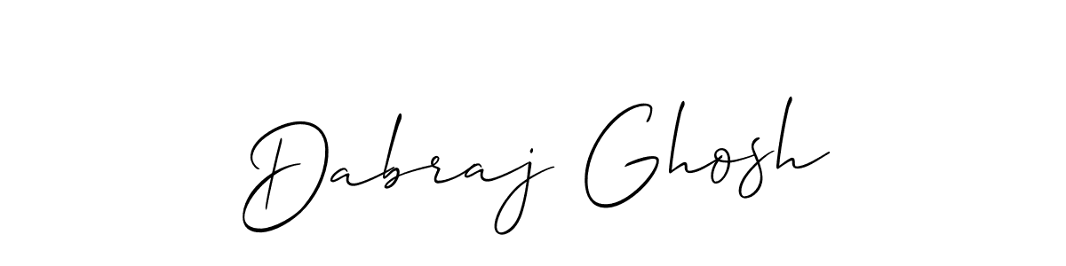 Design your own signature with our free online signature maker. With this signature software, you can create a handwritten (Allison_Script) signature for name Dabraj Ghosh. Dabraj Ghosh signature style 2 images and pictures png
