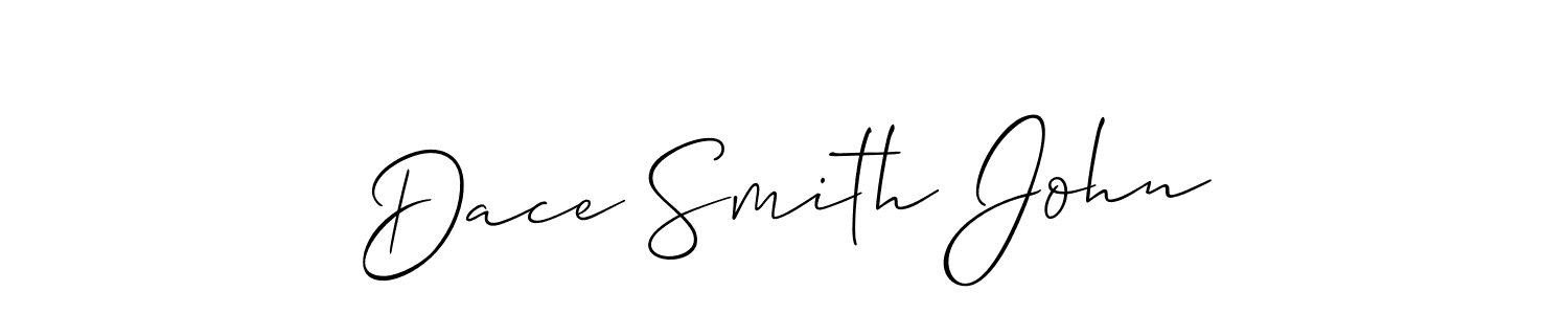 Also You can easily find your signature by using the search form. We will create Dace Smith John name handwritten signature images for you free of cost using Allison_Script sign style. Dace Smith John signature style 2 images and pictures png