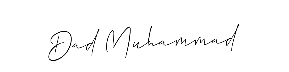 How to make Dad Muhammad signature? Allison_Script is a professional autograph style. Create handwritten signature for Dad Muhammad name. Dad Muhammad signature style 2 images and pictures png