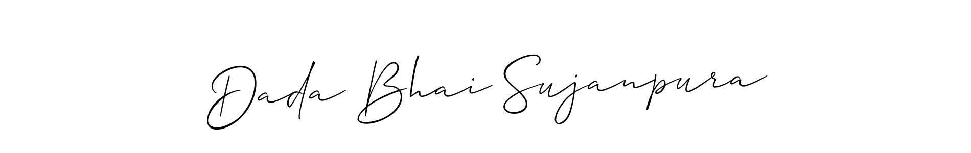 if you are searching for the best signature style for your name Dada Bhai Sujanpura. so please give up your signature search. here we have designed multiple signature styles  using Allison_Script. Dada Bhai Sujanpura signature style 2 images and pictures png