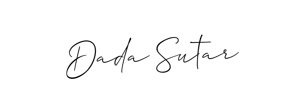 How to make Dada Sutar name signature. Use Allison_Script style for creating short signs online. This is the latest handwritten sign. Dada Sutar signature style 2 images and pictures png