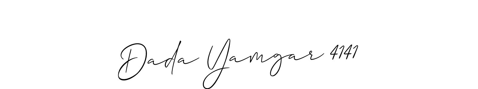 Also You can easily find your signature by using the search form. We will create Dada Yamgar 4141 name handwritten signature images for you free of cost using Allison_Script sign style. Dada Yamgar 4141 signature style 2 images and pictures png