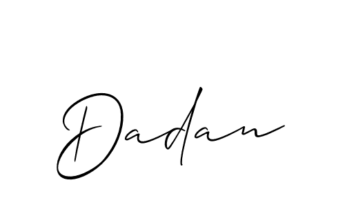 How to make Dadan name signature. Use Allison_Script style for creating short signs online. This is the latest handwritten sign. Dadan signature style 2 images and pictures png
