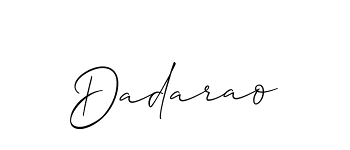 How to make Dadarao name signature. Use Allison_Script style for creating short signs online. This is the latest handwritten sign. Dadarao signature style 2 images and pictures png