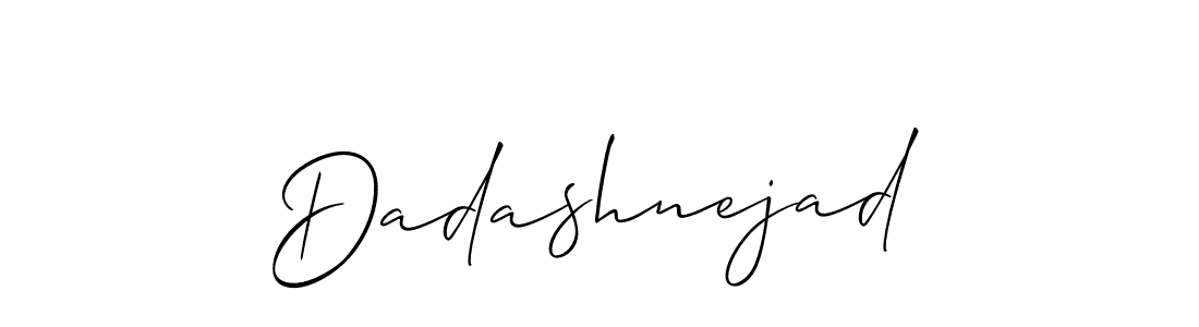 How to make Dadashnejad name signature. Use Allison_Script style for creating short signs online. This is the latest handwritten sign. Dadashnejad signature style 2 images and pictures png