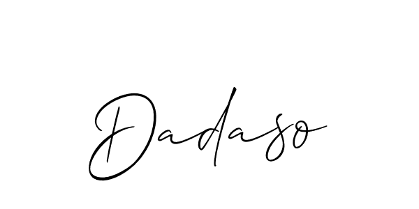 Allison_Script is a professional signature style that is perfect for those who want to add a touch of class to their signature. It is also a great choice for those who want to make their signature more unique. Get Dadaso name to fancy signature for free. Dadaso signature style 2 images and pictures png