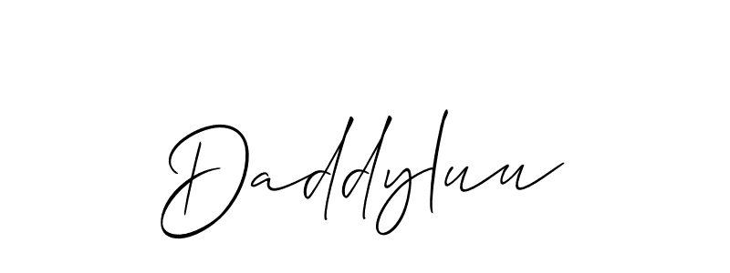 Best and Professional Signature Style for Daddyluu. Allison_Script Best Signature Style Collection. Daddyluu signature style 2 images and pictures png