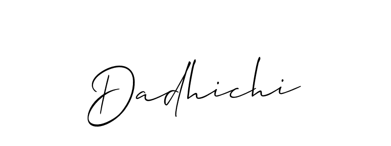 The best way (Allison_Script) to make a short signature is to pick only two or three words in your name. The name Dadhichi include a total of six letters. For converting this name. Dadhichi signature style 2 images and pictures png