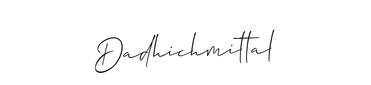 Make a beautiful signature design for name Dadhichmittal. Use this online signature maker to create a handwritten signature for free. Dadhichmittal signature style 2 images and pictures png