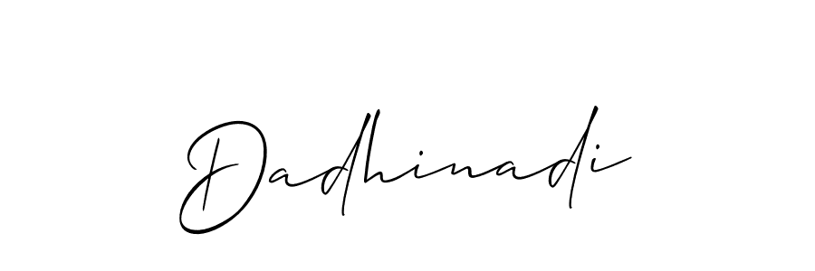 Dadhinadi stylish signature style. Best Handwritten Sign (Allison_Script) for my name. Handwritten Signature Collection Ideas for my name Dadhinadi. Dadhinadi signature style 2 images and pictures png