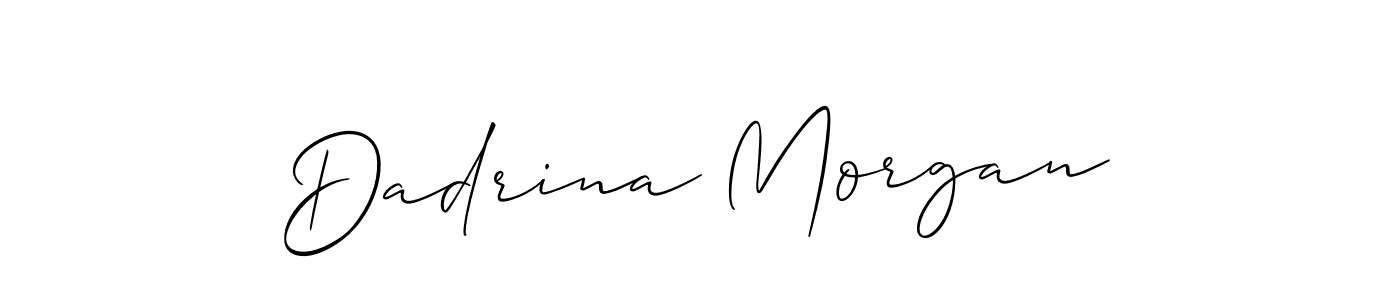 Also You can easily find your signature by using the search form. We will create Dadrina Morgan name handwritten signature images for you free of cost using Allison_Script sign style. Dadrina Morgan signature style 2 images and pictures png