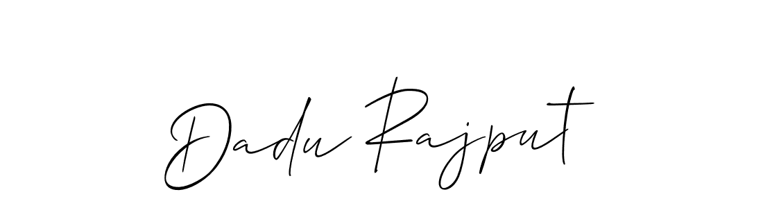 The best way (Allison_Script) to make a short signature is to pick only two or three words in your name. The name Dadu Rajput include a total of six letters. For converting this name. Dadu Rajput signature style 2 images and pictures png