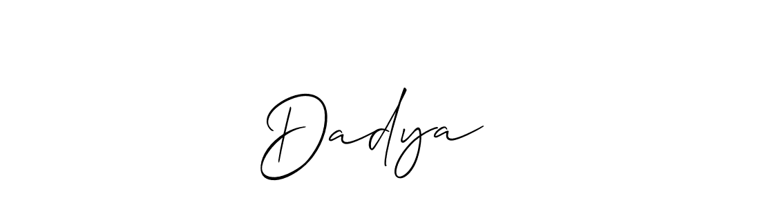 This is the best signature style for the Dadya❤️ name. Also you like these signature font (Allison_Script). Mix name signature. Dadya❤️ signature style 2 images and pictures png