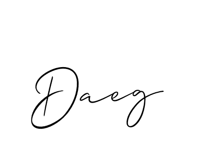 How to Draw Daeg signature style? Allison_Script is a latest design signature styles for name Daeg. Daeg signature style 2 images and pictures png