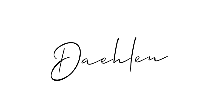 Also we have Daehlen name is the best signature style. Create professional handwritten signature collection using Allison_Script autograph style. Daehlen signature style 2 images and pictures png