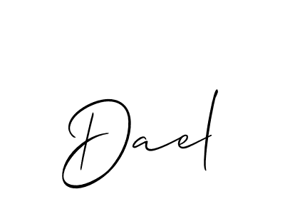 Similarly Allison_Script is the best handwritten signature design. Signature creator online .You can use it as an online autograph creator for name Dael. Dael signature style 2 images and pictures png