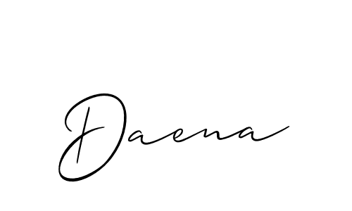 Design your own signature with our free online signature maker. With this signature software, you can create a handwritten (Allison_Script) signature for name Daena. Daena signature style 2 images and pictures png