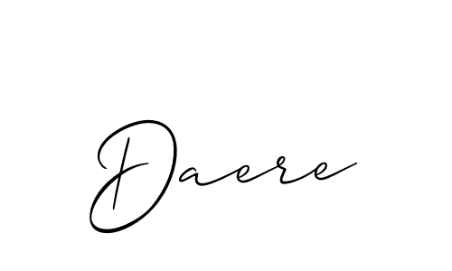 The best way (Allison_Script) to make a short signature is to pick only two or three words in your name. The name Daere include a total of six letters. For converting this name. Daere signature style 2 images and pictures png