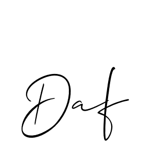 It looks lik you need a new signature style for name Daf. Design unique handwritten (Allison_Script) signature with our free signature maker in just a few clicks. Daf signature style 2 images and pictures png