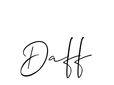 You can use this online signature creator to create a handwritten signature for the name Daff. This is the best online autograph maker. Daff signature style 2 images and pictures png