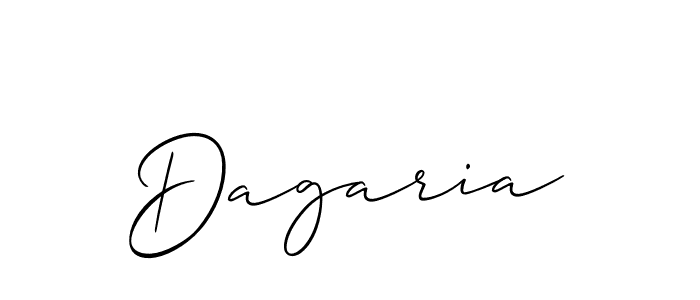 Create a beautiful signature design for name Dagaria. With this signature (Allison_Script) fonts, you can make a handwritten signature for free. Dagaria signature style 2 images and pictures png