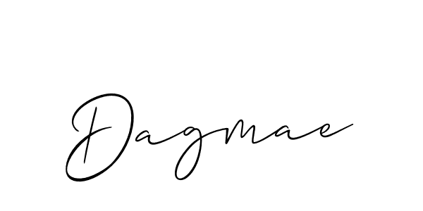 Use a signature maker to create a handwritten signature online. With this signature software, you can design (Allison_Script) your own signature for name Dagmae. Dagmae signature style 2 images and pictures png