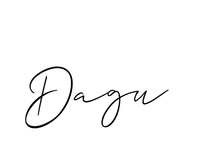 How to make Dagu name signature. Use Allison_Script style for creating short signs online. This is the latest handwritten sign. Dagu signature style 2 images and pictures png