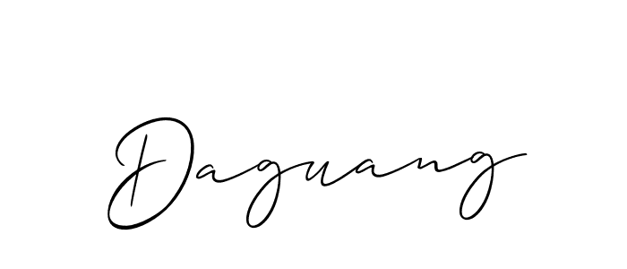 It looks lik you need a new signature style for name Daguang. Design unique handwritten (Allison_Script) signature with our free signature maker in just a few clicks. Daguang signature style 2 images and pictures png