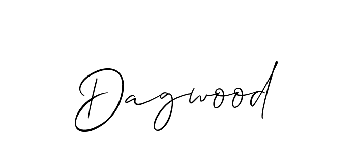 How to make Dagwood signature? Allison_Script is a professional autograph style. Create handwritten signature for Dagwood name. Dagwood signature style 2 images and pictures png