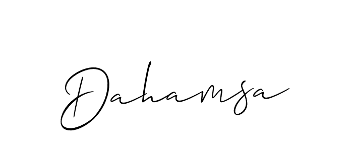 Make a short Dahamsa signature style. Manage your documents anywhere anytime using Allison_Script. Create and add eSignatures, submit forms, share and send files easily. Dahamsa signature style 2 images and pictures png